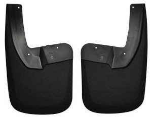 Ram 3500 Mud Guards - Rear - Husky Liners - Custom-Molded, FormFit, Husky Shield, With Factory Fender Flares - `10-`12